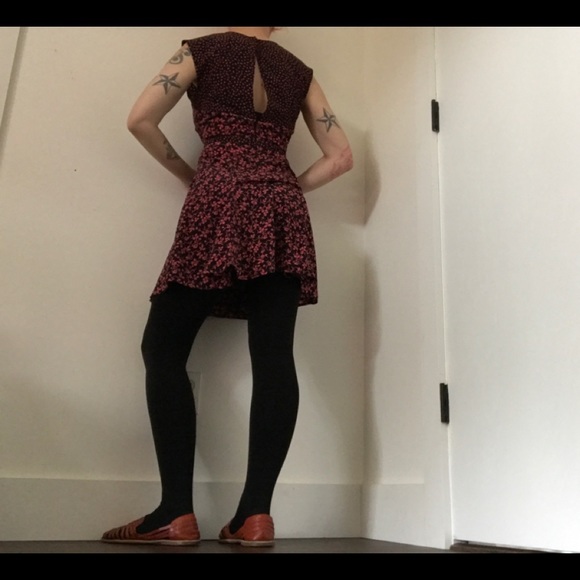 Reformed Pink & Black Floral Print Dress - Picture 4 of 13